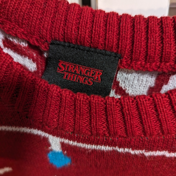 Men's Small Stranger Things Christmas Sweater - Picture 3 of 3